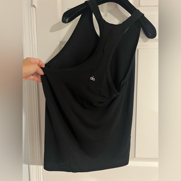 ALO Yoga Tops - ALO Yoga Black Racerback Tank Top